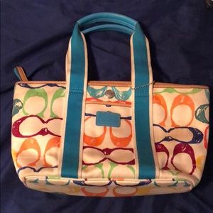 Authentic Coach Multi color purse